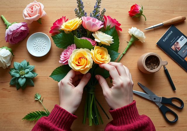 Çiçek düzenleme süreci